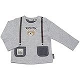 2018年 春物 ZOOMIC ズーミック 天竺 ポケット付き サスペンダープリント 長袖Ｔシャツ グレー◇95cm