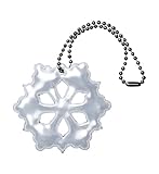 グリミス Glimmis オリエンタルスター ホワイト WH 北欧 リフレクター 反射 キーホルダー 再帰反射素材 3M