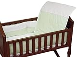 Baby Doll Bedding Kingdom Cradle Bedding Set, Sage by BabyDoll Bedding