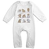 noxidn smwi Baby Infant Romper卸売ノベルティ長袖Playsuit服装、ホワイト カラー: ホワイト