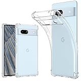 耐衝撃 Google Pixel 7a ケース Pixel7a ケ用 ソフトケース カバー ケース 薄型 軽量 耐衝撃 衝撃吸収 シリコン TPUバンパー 透明 カバ－ワイヤレス充電用 無地 クリア マイクロドット加工 互換性あり