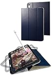 エレコム iPad 10.9 第10世代 (2022年) ケース カバー フラップケース 360度回転 ドローイング ソフトレザー素材 ネイビー TB-A22RDPLC2NV