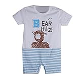 （ワボーズ） Waboatsベビー夏のかわいいアニマルプリントのデザイン半袖チュールロンパース カバーオール ベビーロンパース ベビーカバーオール B 90