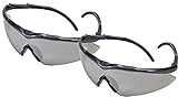 Safety Works Essential調節可能な安全メガネ、シルバーレンズ シルバー