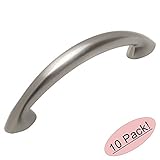 Cosmas ® 323 – 64snサテンニッケルモダンキャビネットハードウェアアーチハンドルプル – 2 – 1 / 2 "インチ( 64 mm )穴中心 – 10パック