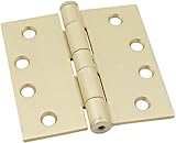 Stanleyハードウェアrpf179nrp 4 " x 4 "標準重量の蝶番サテン真鍮