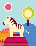 Oopsy Daisy、Fineアートfor Kids Zebra日ストレッチキャンバスアートby Clare Birtwistle、14 by 18インチ