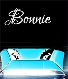 Bonnie女の子名前またはBoy名前部屋名前壁引用アートビニールデカールステッカー