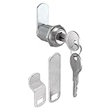 Prime-Line Products U 9943KA Drawer & Cabinet Lock, 7/8 in., Diecast, Stainless Steel, 9/16 in. Max.