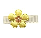 Baby Deer Clips　ヘアクリップ for ベビー キッズ おはな（イエロー）