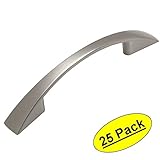 Cosmas ® 3200 – 030snサテンニッケルモダンキャビネットハードウェアアーチハンドルプル – 3 "インチ( 76 mm )穴中心 – 25パック