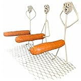 バーベキュー ソーセージスティック ソーセージラック マシュマロローストスティック 携帯用 ホットドッグロースターラック 焼きソーセージ メタル 焼き串 面白い 焙煎スティック キャンプグリルアクセサリー