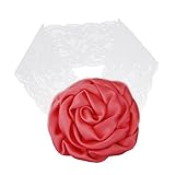 Lovoski 赤ちゃん　女の子　バラ　写真撮影　小道具　ヘアバンド　ヘッドバンド　ターバン　全11色選べる - ローズ