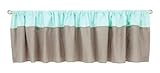 Trend Lab Cocoa Mint Window Valance, Taupe by Trend Lab [並行輸入品]