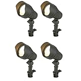 ハンプトンベイ低電圧LEDブラックアウトドアFlood Light ( 4 -パック)