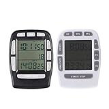 Ithern（TM）トリプルディスプレイ3ラインタイマーカウントダウンストップウォッチ時計付き液晶デジタル目覚ましCronometroパラCozinhaキッチンアクセサリータイマー