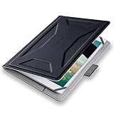 エレコム タブレット汎用ケース カバー 手帳型ケース ZEROSHOCK 360度 3アングル ハンドベルト ペンホルダー 8.5～11.5インチ ブラック TB-10ZEROUBK