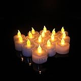RaiFu LEDキャンドルライト キャンドルランプ Flamelessライトキャンドルパーティーウェディングデコレーション6個 イエロー