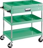 ＴＲＵＳＣＯ　フェニックスワゴン　７５０Ｘ５００　仕切２段付　引出付　ＹＧ色【PEW973ZS2YG】 (販売単位：1台)