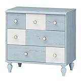 frs-7070h　sil-frs-7070h　チェスト　チェスト 段 リビングチェスト 引き出し 整理タンス　おしゃれ 安い かわいい　ブルー　幅80cmまで　フレンチカントリー　　フレンチシャビー