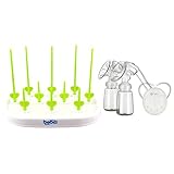 Lovoski マイコン　電動　搾乳器　さく乳器　+　ボトル　おしゃぶり　乾燥ラック　乾燥棚　全2色選べる - ＃1