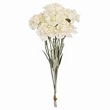 MAGIQ 東京堂 上質な 造花 パリスカーネーションピック (6本入り) WHITE FM009063-001