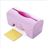 blisscomdepピュアカラープラスチックゴミ袋ストレージボックス、壁掛け式コンテナホームキッチンツール – ピンク/ブルー/ベージュ 1 ピンク 47837B186T