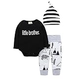 Brightup 赤ちゃん一式を2、3または4個セットロンパース衣類の女の子男の子パンツ★ヘッドバンドハット/キャップ