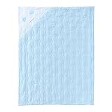 赤ちゃんの城 キルトケット ふわふわ サックス