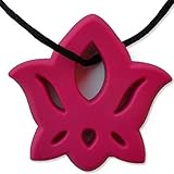 Lotus Teething Necklace by Zen Rocks - a Stylish New Twist to Teething - Sapphire by Zen Rocks