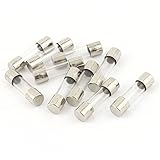 ヒューズ，SODIAL(R)10個250V　250ミリアンペア0.25Aファーストアクションヒューズ5x20ミリメートルガラス管