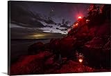スコット・Stulbergプレミアムシックラップキャンバス壁アート印刷題名の低音港灯台after dark in Maine 48" x 32" 2377895_24_48x32_none