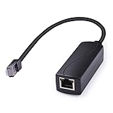 REVODATA PoE 48V から 24V PoE コンバーター、RJ45 ポート出力 24V/1A、最大 24W、IEEE802.3 af/at、パッシブ PoE から 24V アダプター、電源パッシブ 24V ボード デバイス用、プラグ アンド プレイ (PS5712AT-RJ)