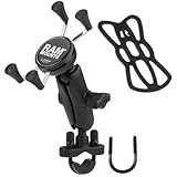 RAM MOUNTS ラムマウント マウントセット Xグリップ&U字クランプ スマートフォン用 テザー付き ブラック RAM-B-149Z-UN7U