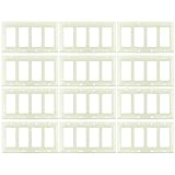 Sunlite 50702-su e301 / A 1ギャング装飾スイッチとコンセントプレート、アーモンド 1 Pack E304/A/12PK 12