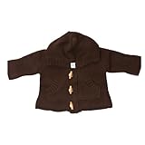 (ビバビーン) BebaBean 可愛い フード付 ベビー ニット パーカー【ニットフーディ】03.チョコレート (12～18ヶ月)