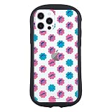 グルマンディーズ ペコちゃん iPhone12/12 Pro(6.1インチ)対応 ハイブリッドクリアケース 総柄 PEKO-05B