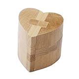 ノーブランド品 2枚　孔明ロック　木製　ハートの形　教育パズル　知育玩具　児童　贈り物