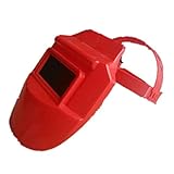 工具　溶接用　保護用品　ヘルメット　かぶと　作業用　溶接用性よく　レッド