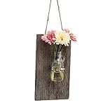 アートフラワー　造花　花瓶　壁掛け　ガラス　立体　吊り下げ　リビングルーム　装飾　インテリア　フェイクグリーン　人工観葉植物　水耕栽培　アンチーク　レトロ　セット　多肉植物　ローズ　薔薇　ひまわり