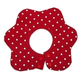 【ママセレクト】３６０度スタイ　よだれかけ　（レッドドット）