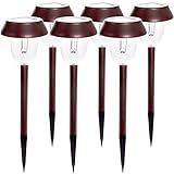 Westinghouse Neptune Solar Powered LED Path Lights (Remington Bronze, Set of 6) [並行輸入品]