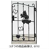 LIXIL 新日軽　ディズニー門扉　角門柱式　プーさんA型　0812　片開き　【リクシル】 ブラック