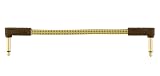 Fender シールドケーブル Deluxe Series Instrument Cables (Bowl of 20), Angle/Angle, 6", Tweed 08