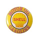 缶バッチ 大 / #19.SHELL シェル アメリカン雑貨