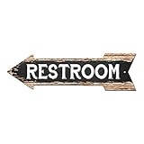 矢印ストリートTinシックサイン化粧室名サインホームMan Cave装飾ギフトバーカフェレストランショップホームMan Cave Decor Sign