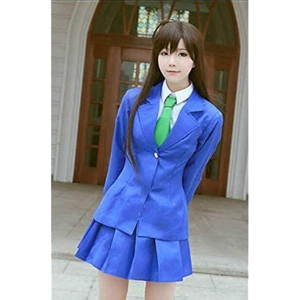 名探偵コナン 毛利蘭 コスプレ衣装 XXL ウィッグ付き 送料無料◇名探偵コナン 風 毛利 蘭 コスプレ衣装 ウィッグ 靴