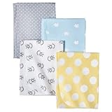 Circo Monkeys n Dots 4pk Receiving Blanket by Circo [並行輸入品]