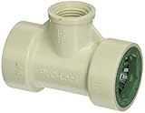 Orbit 34772 FPT PVC-Lock Tee, 3/4" x 1/2" [並行輸入品]