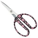 チカマサ フローリスト アレンジはさみ フッ素 刃先キャップ付き SAKURA B ホワイト CRI-360SFWB